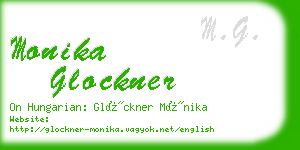 monika glockner business card